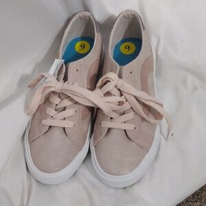 NWOB Blowfish Blush Dream Lavender Mauve Faux Suede Orbital Wave Sneakers Sz 9